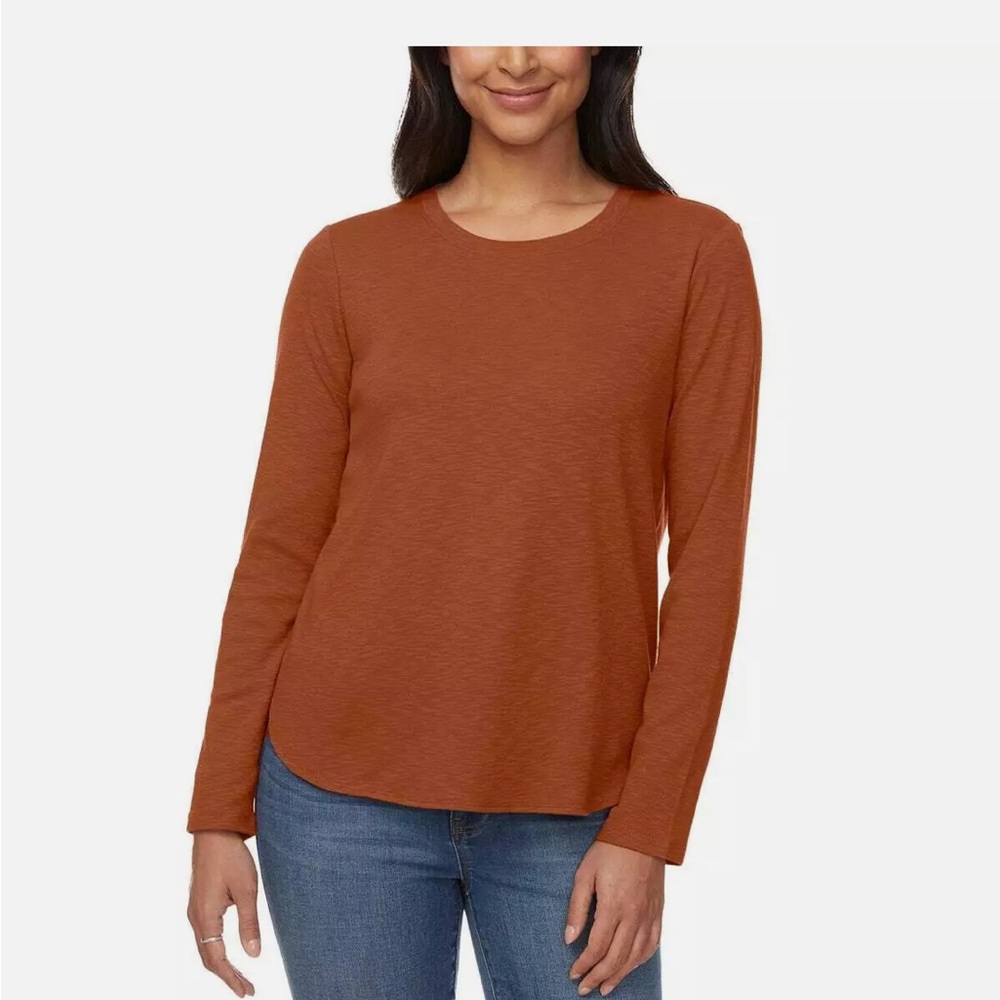 4-pack Kirkland Signature 100% Cotton Women’s Long Sleeve Slub Tee Shirt, Small - Picture 3 of 14